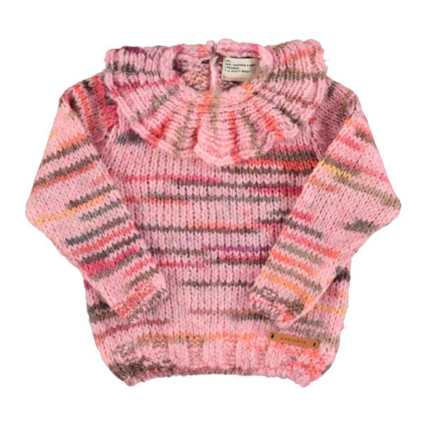 Knitted sweater collar Multicolor pink piupiuchick 1