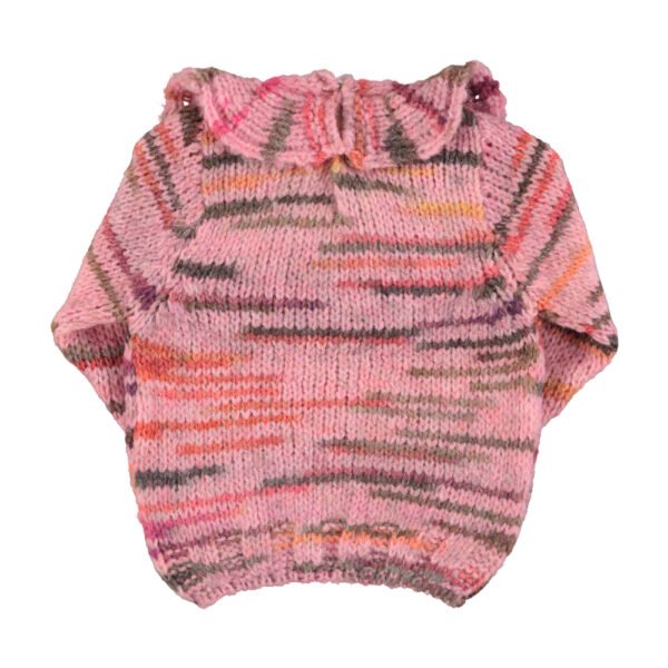 Knitted sweater collar Multicolor pink piupiuchick 2