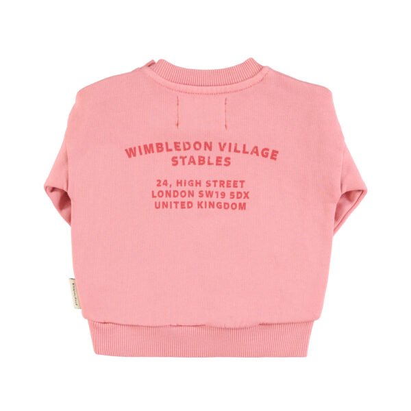 Sweatshirt Pink multicolor house print piupiuchick baby 2