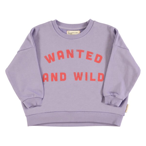 Sweatshirt Purple wanted & wild print piupiuchick 1